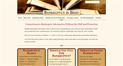 Desktop Screenshot of bankruptcyinbrief.com
